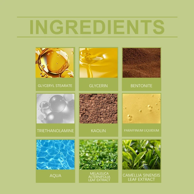 Alt view image 4 of 5 - Green Tea Purifying Mud Mask Soft Face Wash Hydrating Moisturizing Skin Care Mask