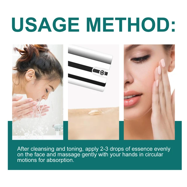 Alt view image 6 of 6 - Tea Tree Oil Face Serum Hydrating Brightening Firming Pore Minimizing Anti-Aging Essence