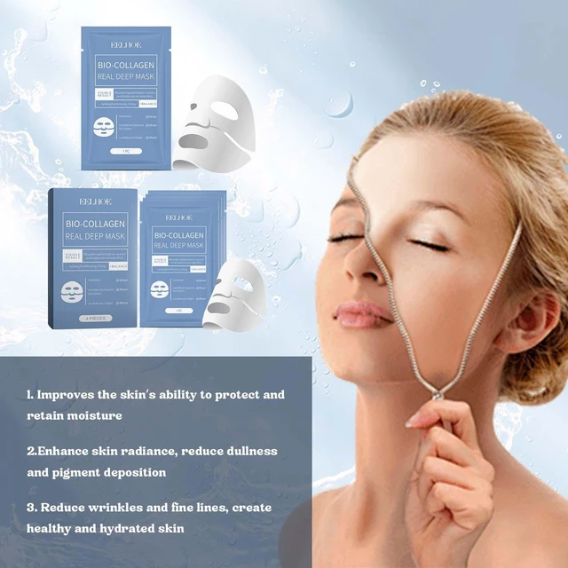 Alt view image 4 of 7 - Moisturizing & Skin Brightening Treatment, Collagen Face Mask - Deep Hydration