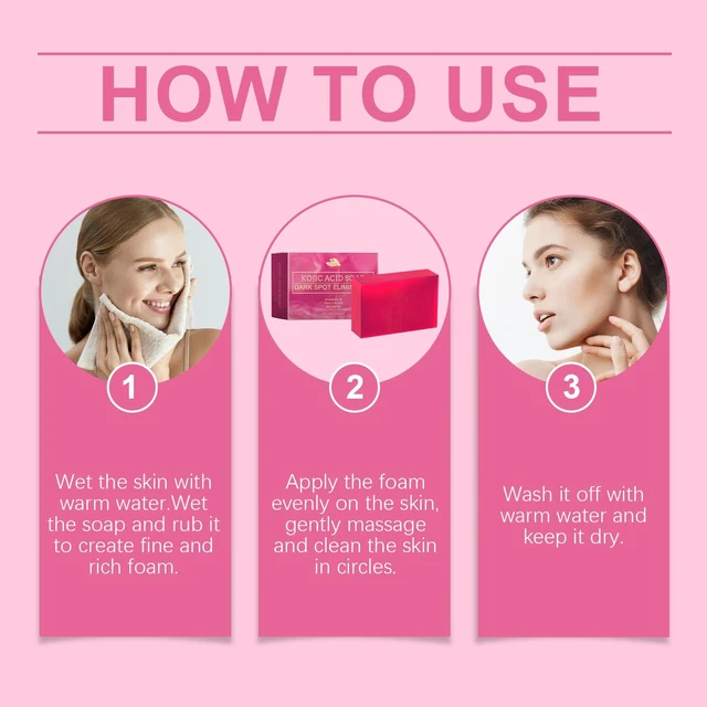 Alt view image 5 of 5 - Moisturizing & Skin Care Bar, HANCHOBIT Kojic Acid Face Soap - Cleansing