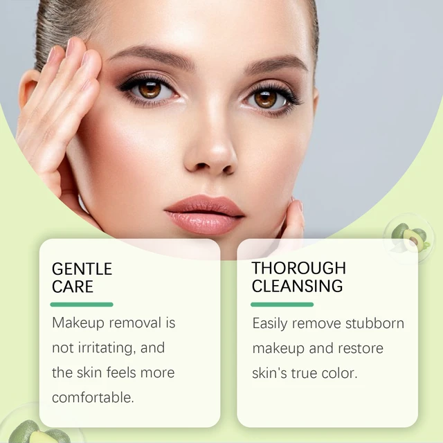 Alt view image 3 of 5 - Gentle Facial Deep Clean & Refreshing Formula, HANCHOBIT Avocado Cleansing Makeup Remover Gel