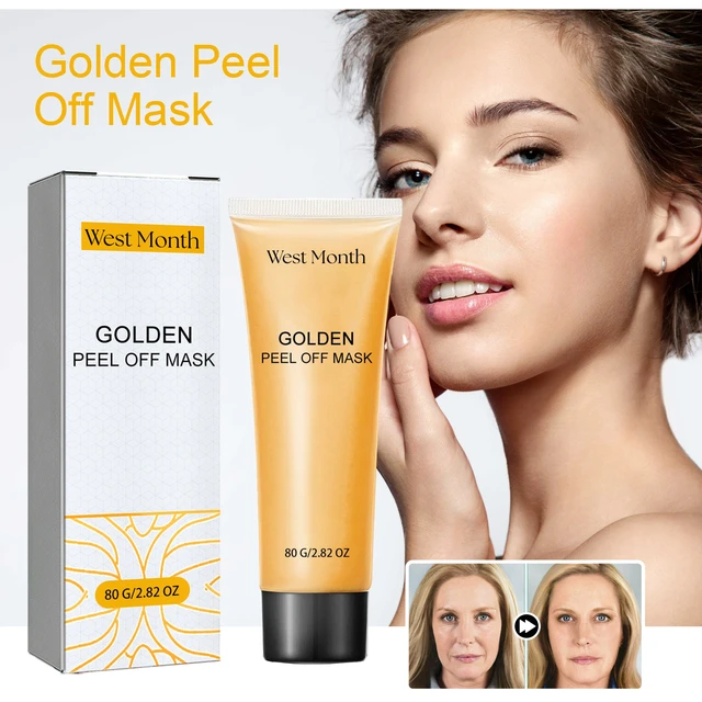 Alt view image 2 of 7 - Anti-Wrinkle & Skin Rejuvenation, Brightening, Repair, Exfoliation, West Month Gold Tear Mask for Deep Cleansing