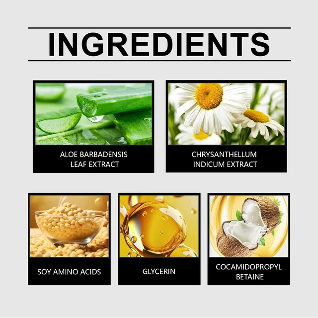 Alt view image 5 of 6 - Amino Acid Facial Wash Mild Deep Clean Hydrating Moisturizing Nourishing Skin Care Cleanser