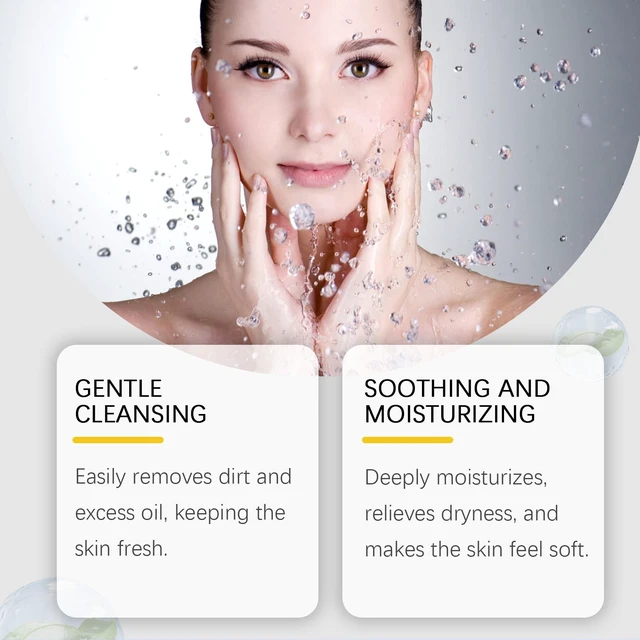 Alt view image 3 of 6 - Amino Acid Facial Wash Mild Deep Clean Hydrating Moisturizing Nourishing Skin Care Cleanser