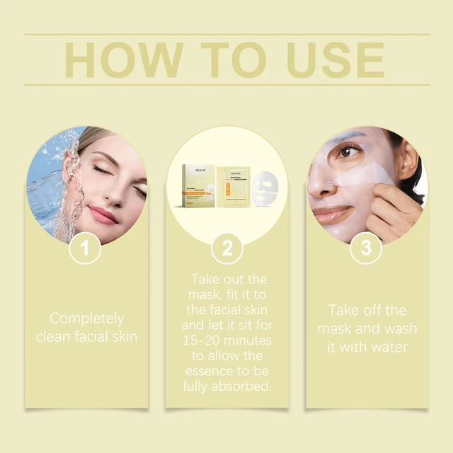 Alt view image 6 of 6 - NiacinamideBrightening Sheet Mask Box Hydrating Moisturizing Daily Skincare Beauty Face Mask