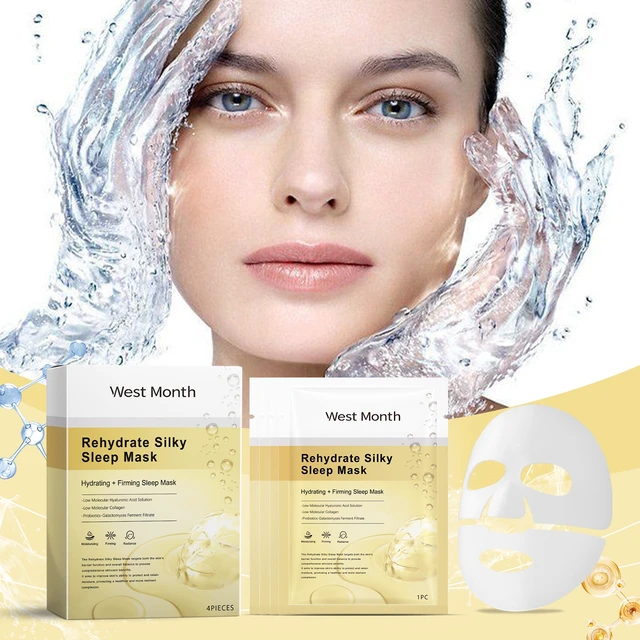 Alt view image 2 of 7 - Soothing & Moisturizing Skin Care, West Month Collagen Hydrating Face Mask Box - 3-in-1 Nourishing