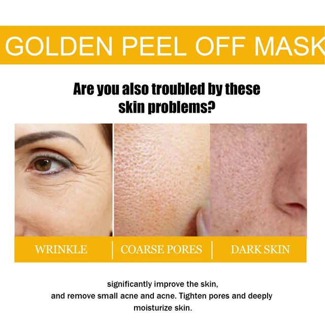 Alt view image 4 of 7 - Anti-Wrinkle & Skin Rejuvenation, Brightening, Repair, Exfoliation, West Month Gold Tear Mask for Deep Cleansing