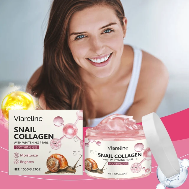 Alt view image 2 of 6 - Snail Collagen Hydrating Gel Facial Essence Skincare Moisturizer