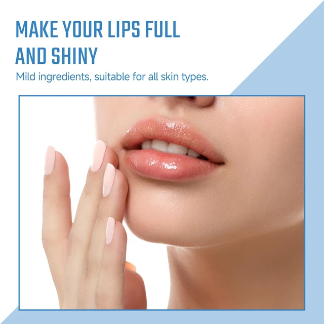 Alt view image 4 of 6 - Hydrating & Patterned Design, Exfoliates Dead Skin, Collagen Lip Mask for Dry Cracked Lips