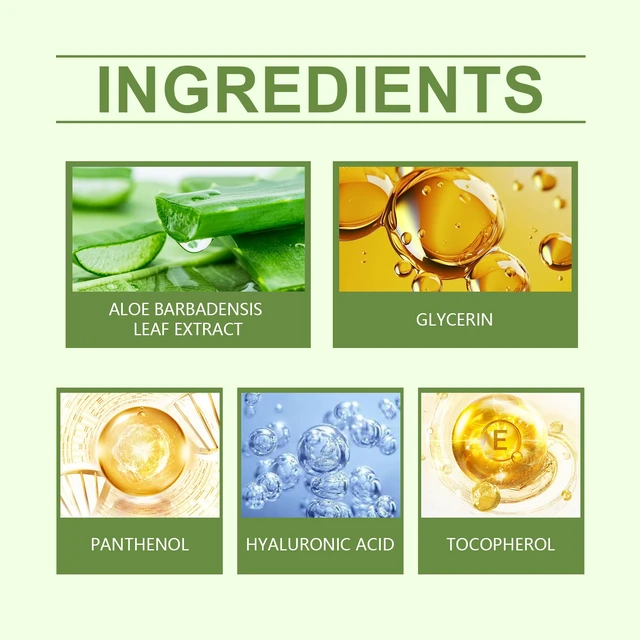 Alt view image 5 of 6 - Aloe Vera Hydrating Gel for Post-Sun Care and Sensitive Skin Moisturizing Cream