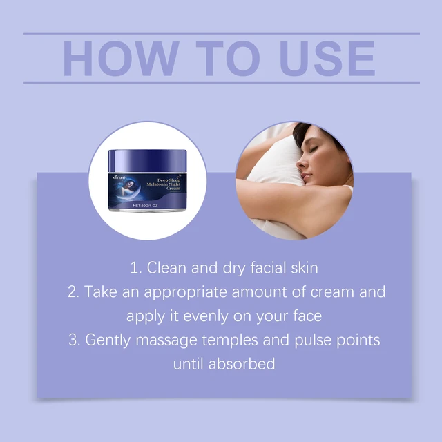 Alt view image 6 of 6 - Calming Overnight Face Moisturizer for Better Sleep Comfort & Nighttime Skin Care