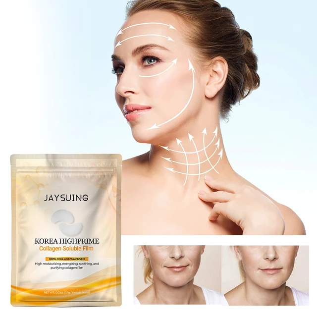 Alt view image 2 of 7 - Forehead & Cheeks - Moisturizing and Tightening, Soluble Collagen Film Mask for Eyes