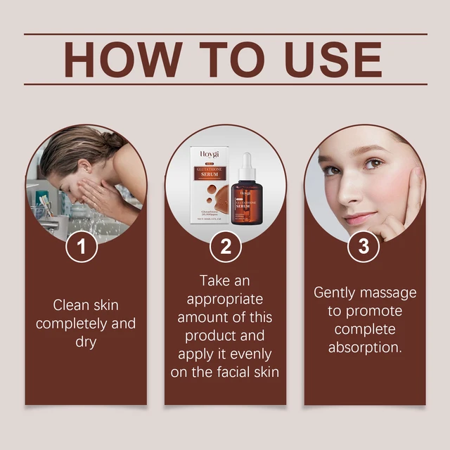 Alt view image 6 of 6 - Glutathione Face Serum Hydrating Enhance Skin Elasticity Radiant Repair Essence