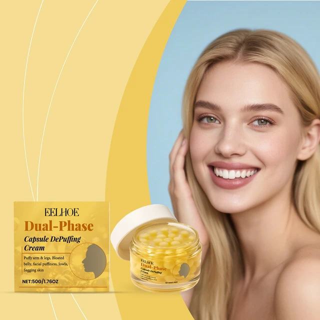 Main image of Dual-Action Capsule Cream Gentle Hydrating Elasticity Booster Smooth Fine Daily Moisturizing Skin Care