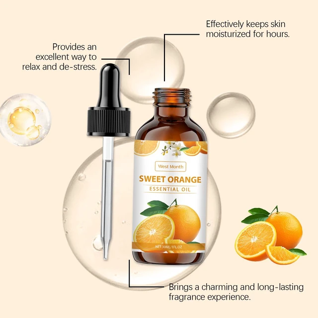 Alt view image 2 of 5 - Gentle Hydrating & Moisturizing Plant-Based Skin Care Oil, West Month Orange Calming Essential Oil