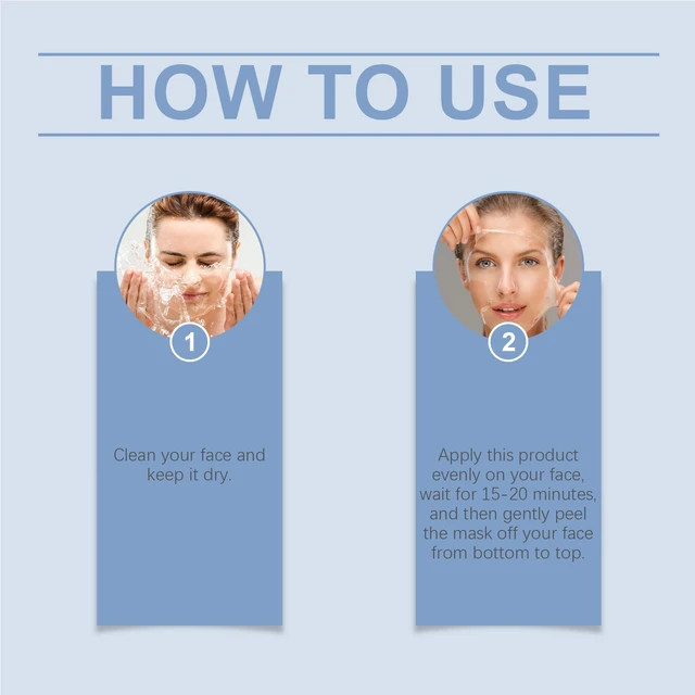 Alt view image 5 of 5 - Collagen Tear-Off Peel Mask Hydrating Facial Skincare for Soft Moisturized Skin