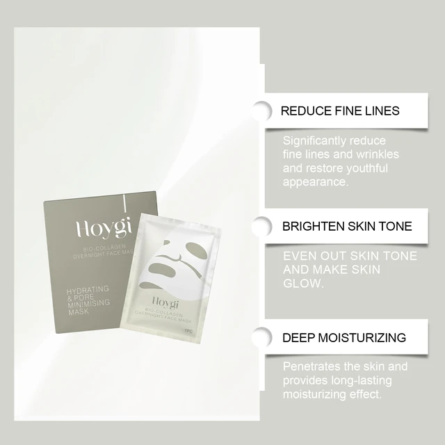 Alt view image 3 of 6 - Collagen Hydrating Face Mask Boxed - Firming & Lifting Skincare Treatment
