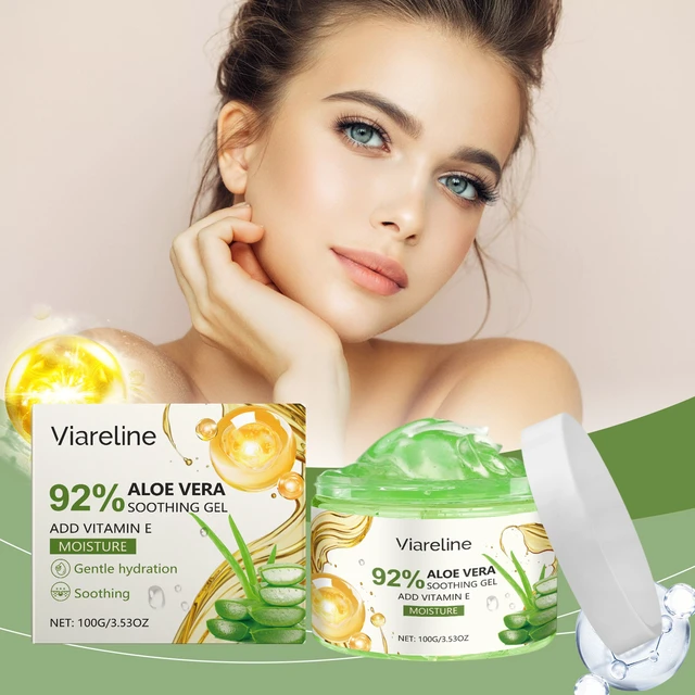 Alt view image 2 of 6 - Aloe Vera Hydrating Gel for Post-Sun Care and Sensitive Skin Moisturizing Cream