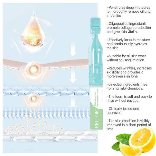 Alt view image 3 of 5 - Clears Pores & Blackheads, Softens Dead Cells, Oligopeptide Facial Cleanser Foam Essence - Brightens Skin