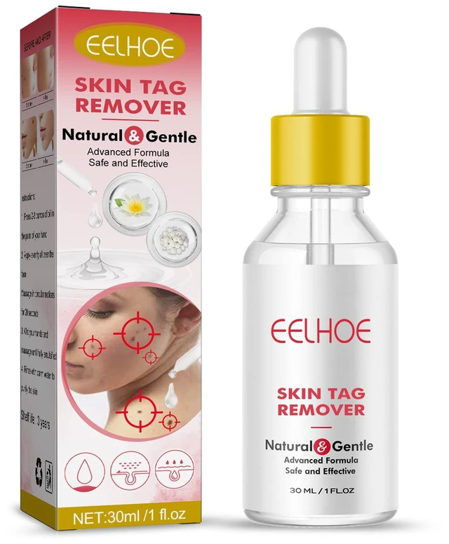 Main image of Eye Area Safe, Targets Neck and Flat Warts, Clover Extract for Mole Removal & Skin Repair