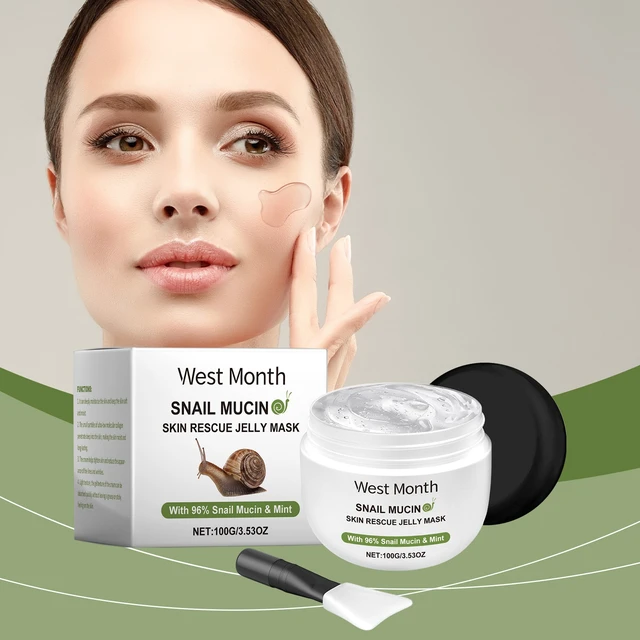 Alt view image 2 of 6 - West Month Snail Jelly Hydrating Moisturizing Facial Cleansing Repair Mask for Skin Blemishes