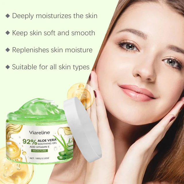 Alt view image 3 of 6 - Aloe Vera Hydrating Gel for Post-Sun Care and Sensitive Skin Moisturizing Cream