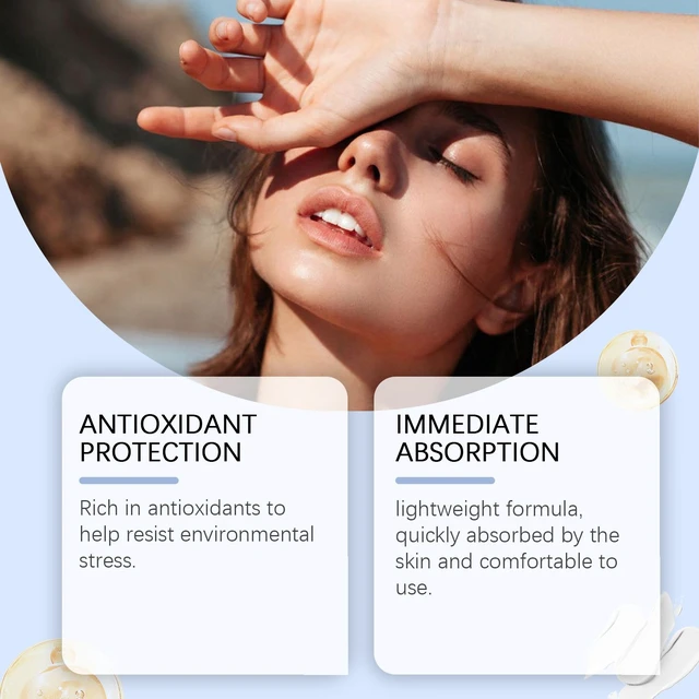 Alt view image 3 of 6 - Hydrating Moisturizing Refreshing UV-Resistant Facial Skin Care Protective Emulsion
