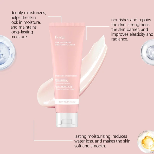 Alt view image 3 of 6 - Nourishing & Brightening Skin Care, Hyaluronic Acid Face Cream - Gentle Hydration