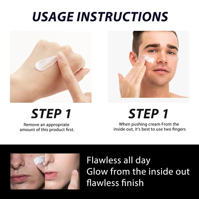 Alt view image 6 of 6 - Men's Matte Concealer Cream for Acne Scars & Pores - Non-Greasy Skin Brightening & Invisible Finish
