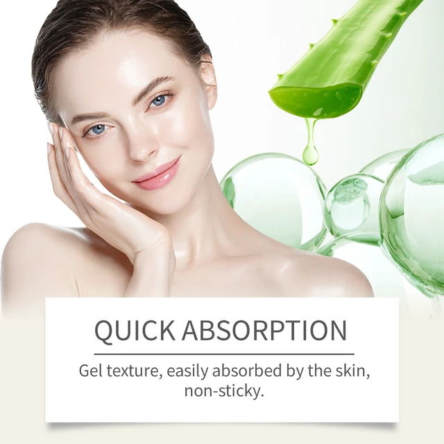 Alt view image 3 of 6 - Aloe Vera Nourishing Hydrating Gel Gentle Fresh Skin Cooling Moisturizer