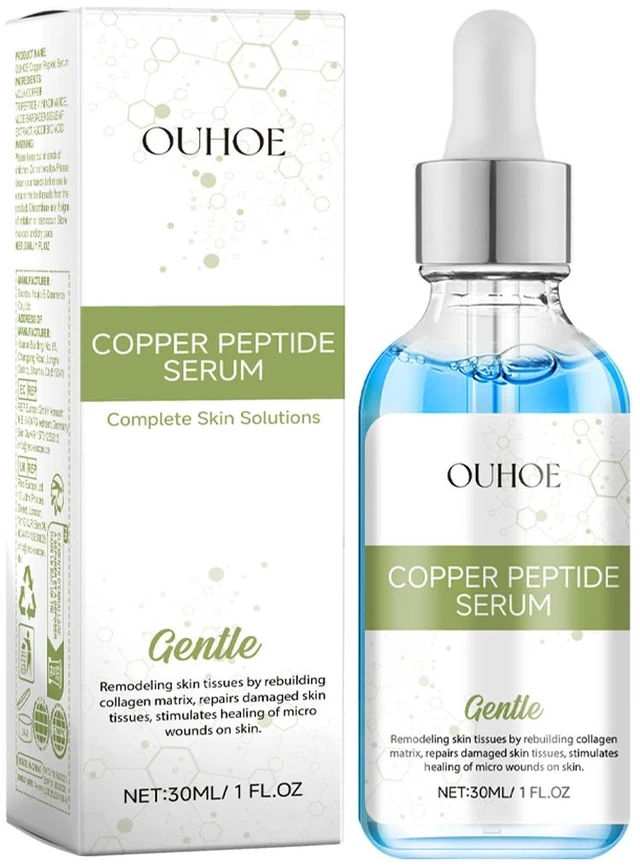 Main image of Whitening Essence, Reduces Fine Lines, Tightens Skin, Moisturizes, Hydrating & Brightening, Blue Copper Peptide Serum for Face