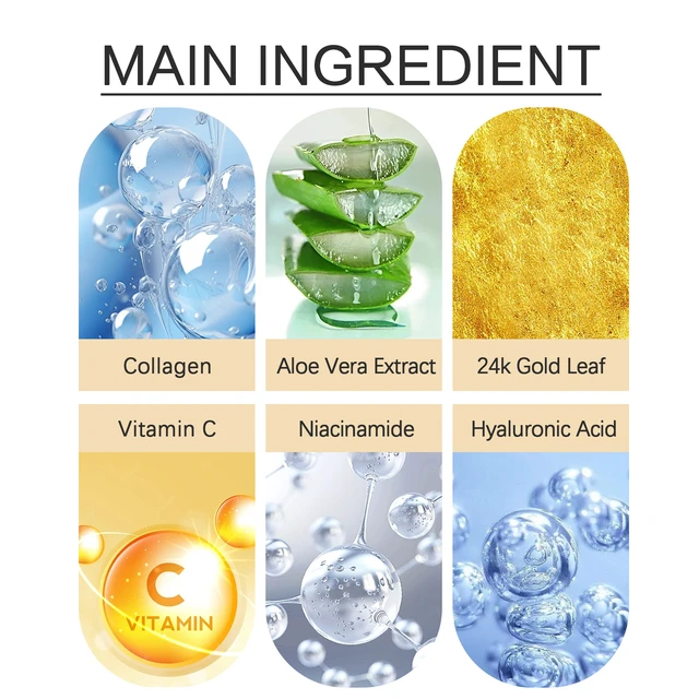 Alt view image 5 of 6 - and Reducing Fine Lines & Dark Circles, Firming, 24K Gold Under Eye Mask for Hydration