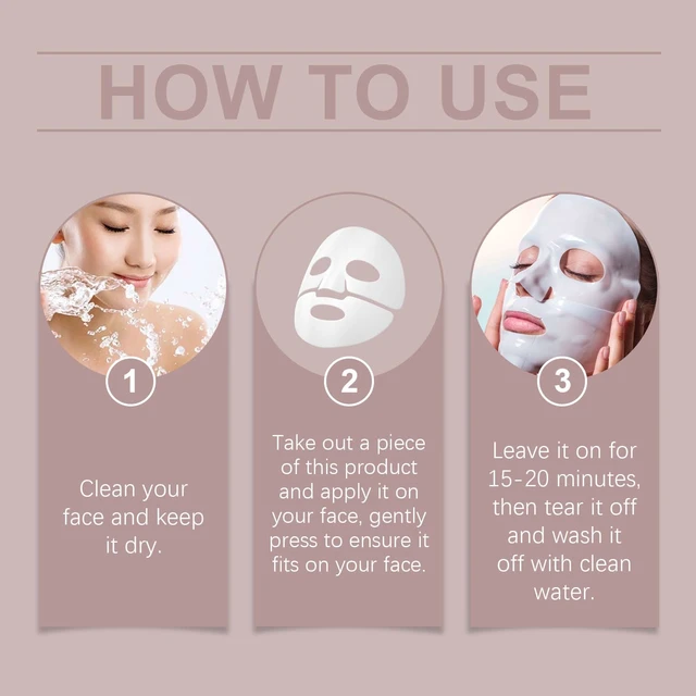 Alt view image 5 of 5 - Skin Tightening & Pore Minimizing Care, Collagen Hydrating Face Mask Boxed - Gentle Moisture