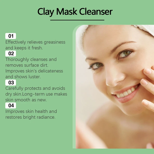 Alt view image 3 of 5 - Green Tomato Purifying Mud Mask Hydrating Firming Deep Cleansing Pore Facial Skin Care Patch