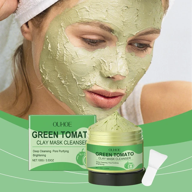 Main image of Green Tomato Purifying Mud Mask Hydrating Firming Deep Cleansing Pore Facial Skin Care Patch