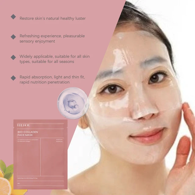 Alt view image 3 of 6 - Collagen Sheet Mask Bag - Nourishing Hydrating Moisturizing Brightening Smooth Skin Care