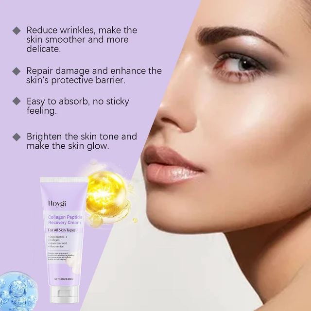 Alt view image 3 of 6 - Hydrating Moisturizer for Brightening & Nourishing Skin, Collagen Peptide Anti-Wrinkle Repair Cream