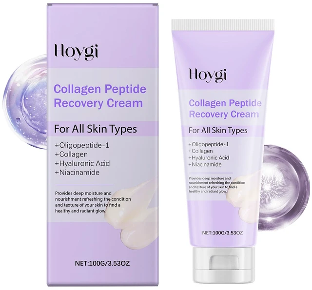Main image of Hydrating Moisturizer for Brightening & Nourishing Skin, Collagen Peptide Anti-Wrinkle Repair Cream