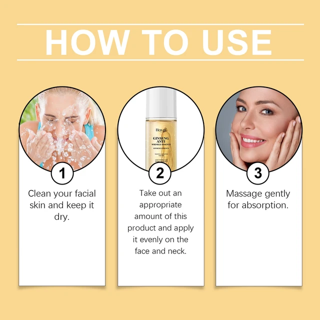 Alt view image 5 of 5 - Nourishing Skin Care Essence, Ginseng Firming Serum for Reducing Fine Lines & Wrinkles