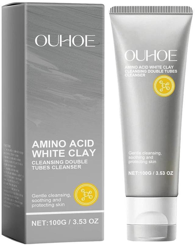 Main image of Dual-Tube Amino Acid Facial Cleanser Gentle Hydrating Wash