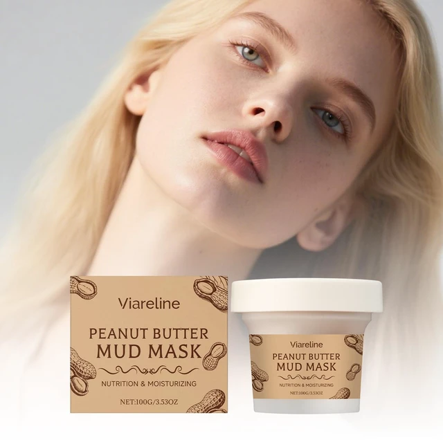 Main image of Peanut Hydrating Nourishing Clay Mask Deep Cleansing Facial Pore Refining Moisturizing Mud Pack