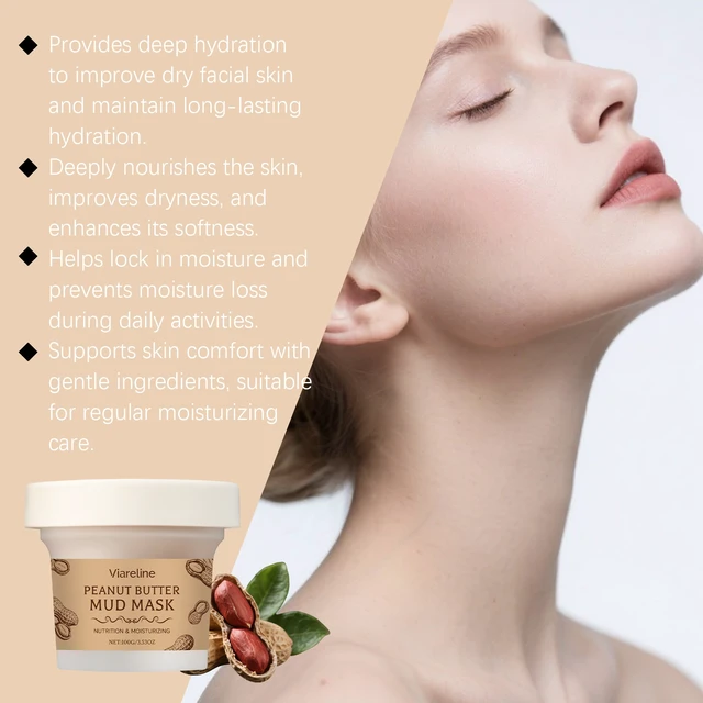 Alt view image 2 of 5 - Peanut Hydrating Nourishing Clay Mask Deep Cleansing Facial Pore Refining Moisturizing Mud Pack