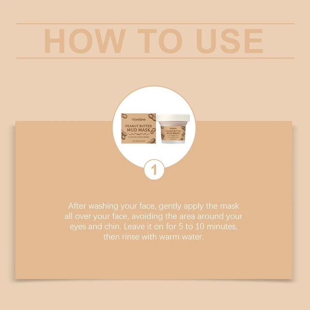 Alt view image 5 of 5 - Peanut Hydrating Nourishing Clay Mask Deep Cleansing Facial Pore Refining Moisturizing Mud Pack