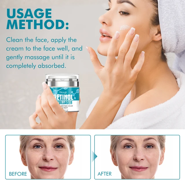 Alt view image 6 of 6 - HOYGI Retinol Face Cream Firming Anti-Wrinkle & Aging Care Fade Lines Skin Moisturizer