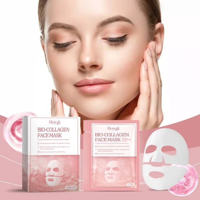 Alt view image 2 of 6 - Tightened Skin, Collagen Firming Face Mask (Boxed) - Hydrating & Anti-Wrinkle Moisturizing Skin Care for Smooth
