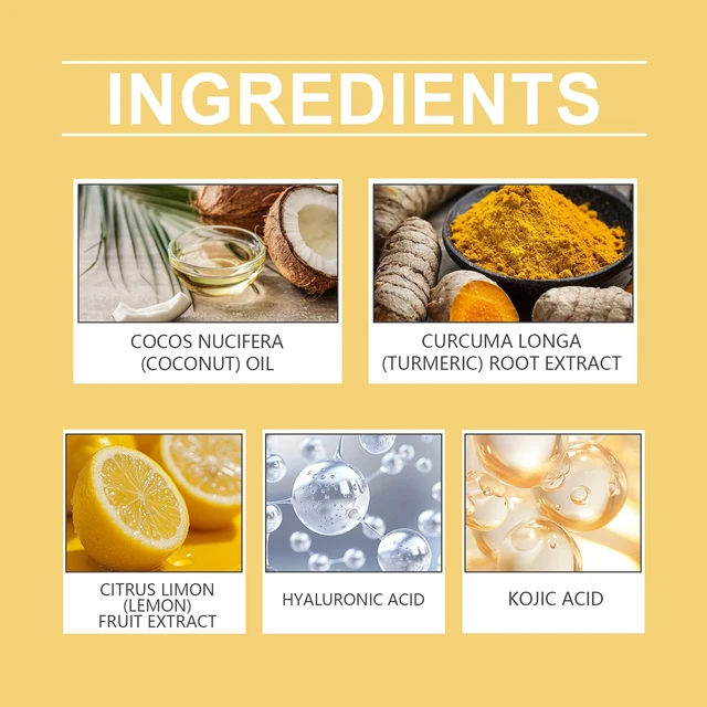 Alt view image 6 of 7 - Lemon Turmeric Kojic Acid Bar Soap Gentle Hydrating Brightening Square Facial Cleanser
