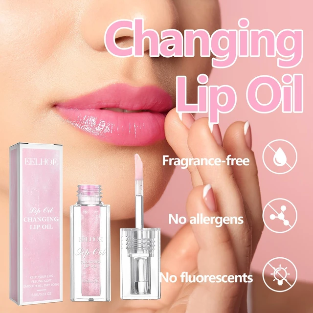 Alt view image 3 of 6 - Smooths Fine Lines, Hydrating & Moisturizing Lip Care for Dry Cracked Lips, Color Changing Lip Oil