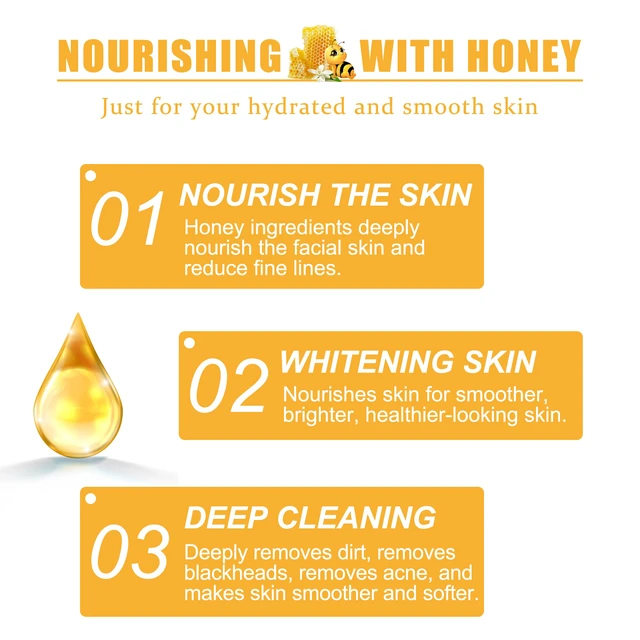 Alt view image 3 of 4 - Gentle Blackhead Removal Facial Treatment, Skin Brightening & Dark Tone Correction, Honey Peel-Off Mask for Pore Minimization