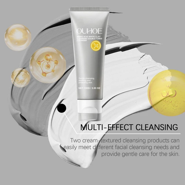 Alt view image 3 of 7 - Dual-Tube Amino Acid Facial Cleanser Gentle Hydrating Wash