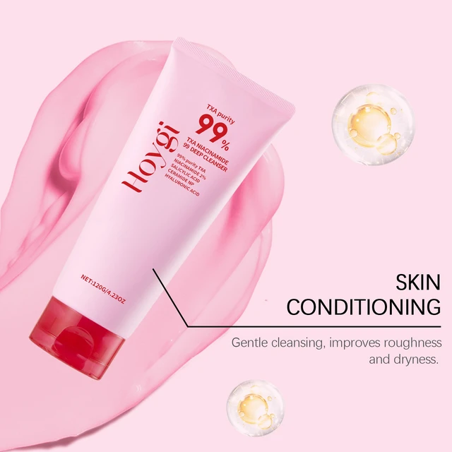 Alt view image 2 of 5 - Refreshing & Moisturizing, Acne Relief, Niacinamide Gentle Deep Cleansing Facial Wash for Pore Care